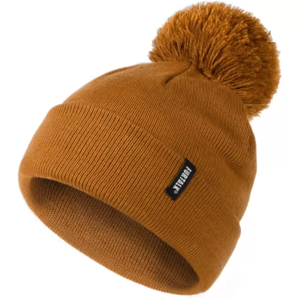 FURTALK Toddler Winter Hat Baby Boys Girls Pom Pom Beanie Hat Double Layer Kids Knit Winter Pom Hats