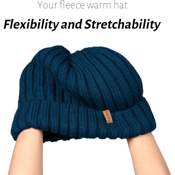 FURTALK Winter Hats for Women Fleece Lined Beanie Knit Chunky Womens Snow Cap