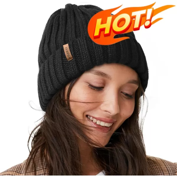 FURTALK Winter Hats for Women Fleece Lined Beanie Knit Chunky Womens Snow Cap