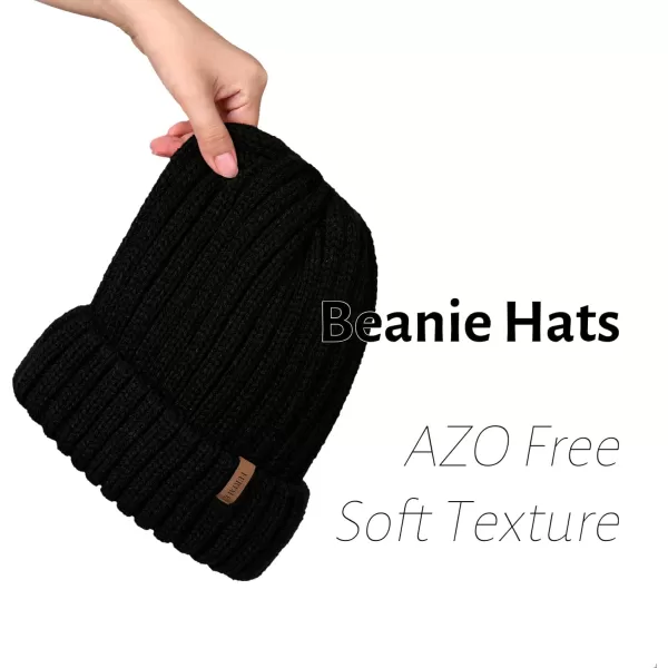 FURTALK Winter Hats for Women Fleece Lined Beanie Knit Chunky Womens Snow Cap