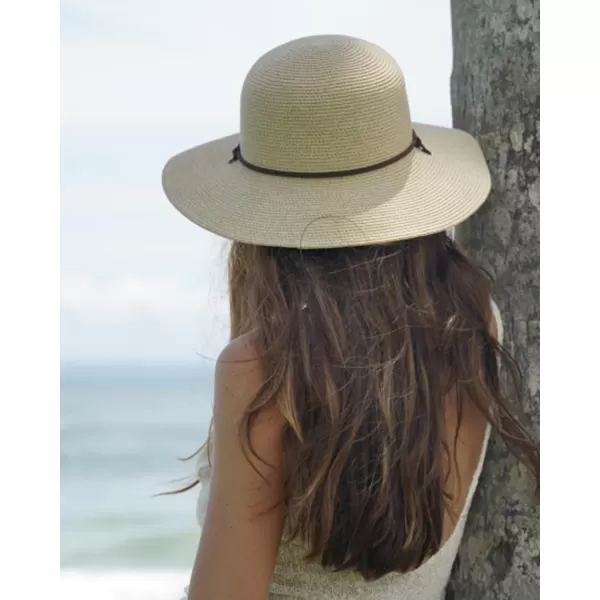 FURTALK Womens Wide Brim Sun Hat with Wind Lanyard UPF Summer Straw Sun Hats for Women