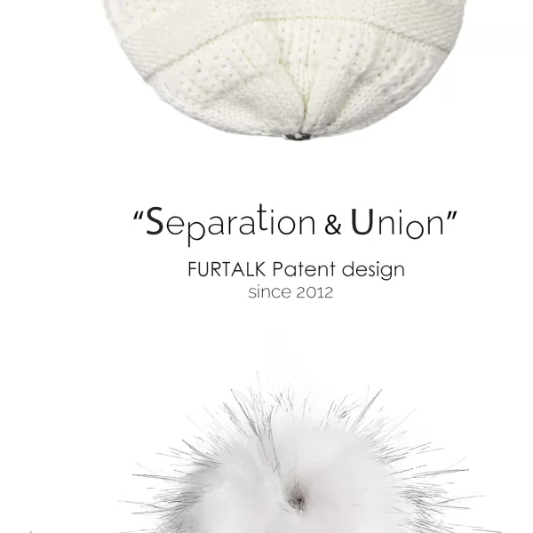 FURTALK Womens Winter Hat Fleece Lined Slouchy Beanie for Women Knitted Winter Pom Pom Hats with Double Lined