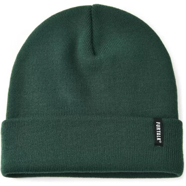 FURTALK Beanie Hat for Men Women Winter Hats for Women Men Soft Warm Unisex Cuffed Beanie Knitted Skull Cap