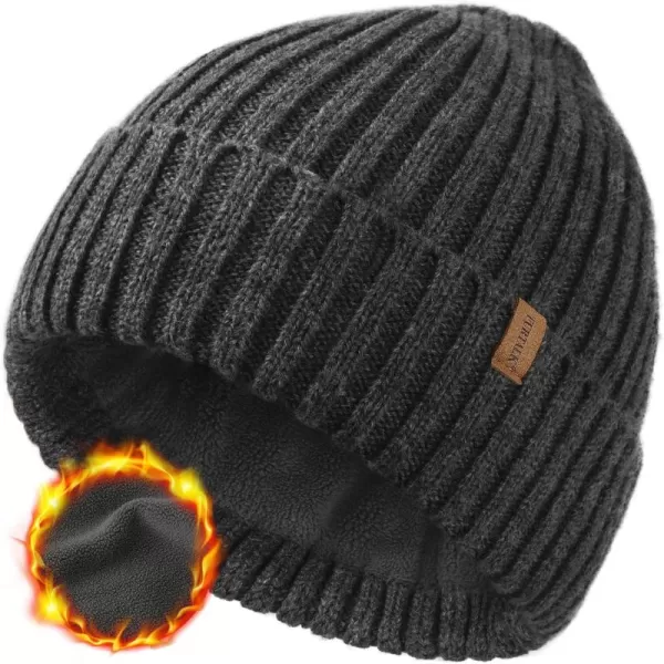 FURTALK Beanie Men Women Warm Winter Hats Acrylic Knit Cuffed Beanie Daily Beanie Hat Unisex Plain Skull Cap