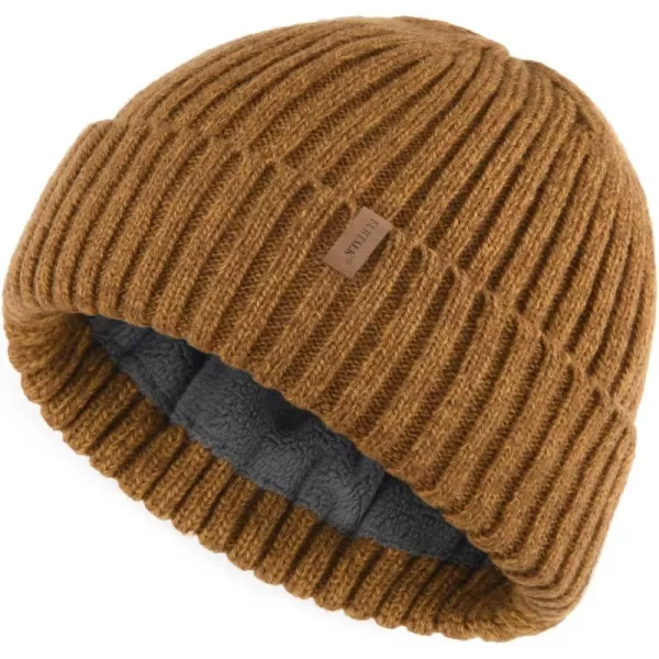 FURTALK Beanie Men Women Warm Winter Hats Acrylic Knit Cuffed Beanie Daily Beanie Hat Unisex Plain Skull Cap