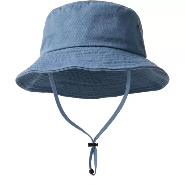 FURTALK Kids Bucket Hat Cotton Summer Toddler Sun Hat for Boys Girls Bucket Hat with Strings
