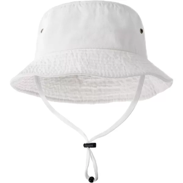FURTALK Kids Bucket Hat Cotton Summer Toddler Sun Hat for Boys Girls Bucket Hat with Strings