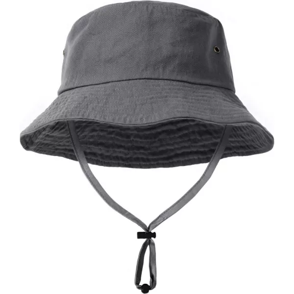 FURTALK Kids Bucket Hat Cotton Summer Toddler Sun Hat for Boys Girls Bucket Hat with Strings