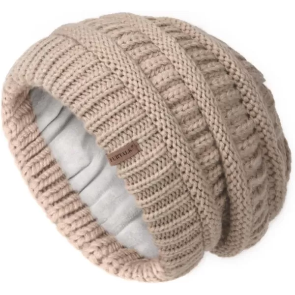 FURTALK Knit Beanie Hats for Women Men Fleece Lined Ski Skull Cap Slouchy Winter Hat