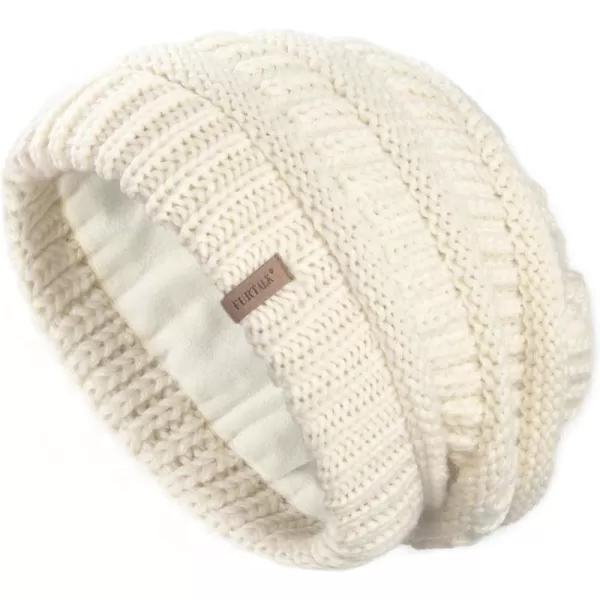 FURTALK Knit Beanie Hats for Women Men Fleece Lined Ski Skull Cap Slouchy Winter Hat