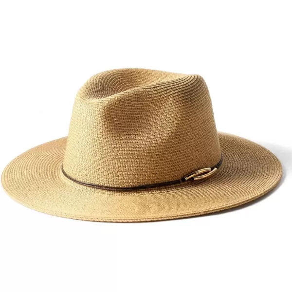 FURTALK Panama Hat Sun Hats for Women Men Wide Brim Fedora Straw Beach Hat UV UPF 50