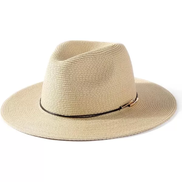 FURTALK Panama Hat Sun Hats for Women Men Wide Brim Fedora Straw Beach Hat UV UPF 50