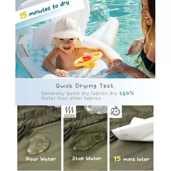 FURTALK Baby Sun Hat UPF 50+ Adjustable Baby Boys Girls Quick Drying Summer Beach Hat with Neck Flap for Traveling Swim Hat