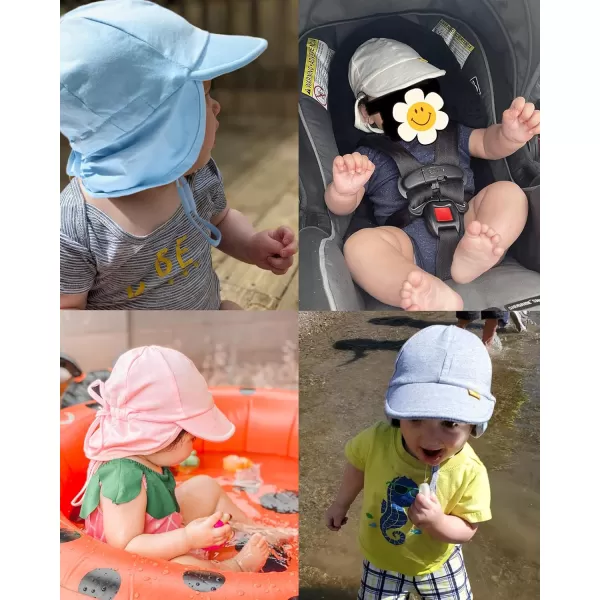 FURTALK Baby Sun Hat UPF 50+ UV Ray Sun Protection Cotton Toddler Hats for Boys Girls…