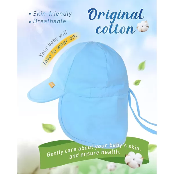 FURTALK Baby Sun Hat UPF 50+ UV Ray Sun Protection Cotton Toddler Hats for Boys Girls…