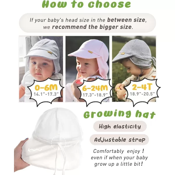 FURTALK Baby Sun Hat UPF 50+ UV Ray Sun Protection Cotton Toddler Hats for Boys Girls…