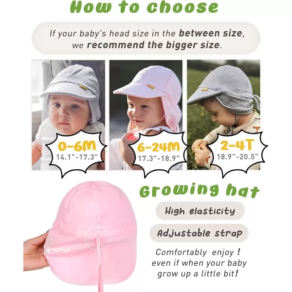 FURTALK Baby Sun Hat UPF 50+ UV Ray Sun Protection Cotton Toddler Hats for Boys Girls…