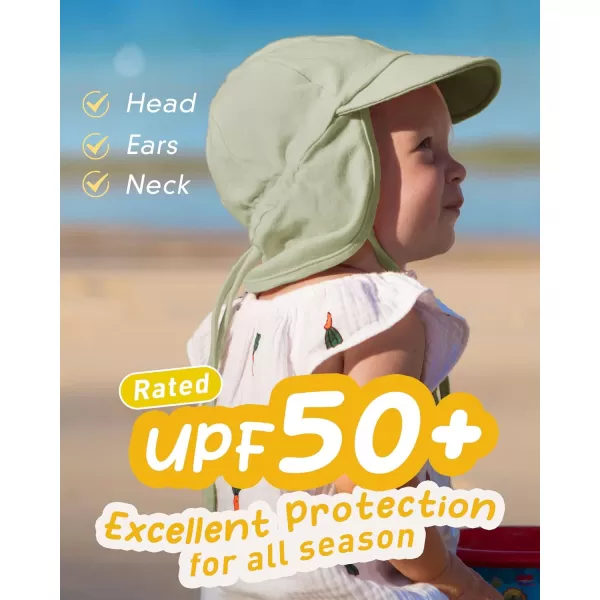 FURTALK Baby Sun Hat UPF 50+ UV Ray Sun Protection Cotton Toddler Hats for Boys Girls…