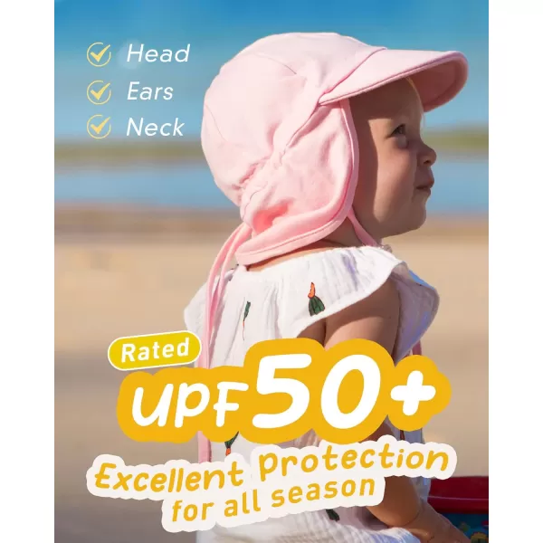 FURTALK Baby Sun Hat UPF 50+ UV Ray Sun Protection Cotton Toddler Hats for Boys Girls…