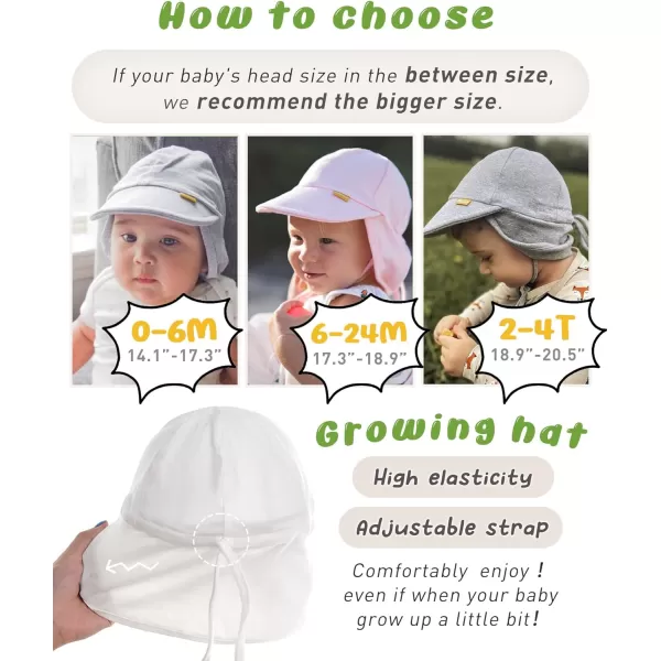 FURTALK Baby Sun Hat UPF 50+ UV Ray Sun Protection Cotton Toddler Hats for Boys Girls…