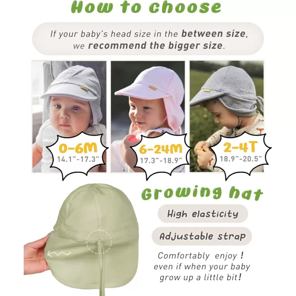 FURTALK Baby Sun Hat UPF 50+ UV Ray Sun Protection Cotton Toddler Hats for Boys Girls…