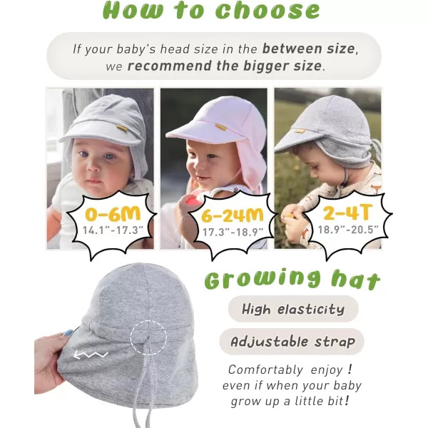 FURTALK Baby Sun Hat UPF 50+ UV Ray Sun Protection Cotton Toddler Hats for Boys Girls…