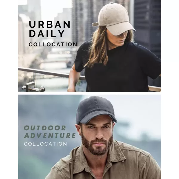 FURTALK Men and Women Vintage Washed Distressed Cotton Baseball Cap Plain Blank Adjustable Classic Baseball Hat Cap