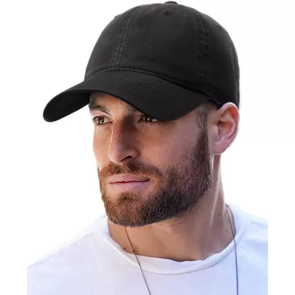 FURTALK Men and Women Vintage Washed Distressed Cotton Baseball Cap Plain Blank Adjustable Classic Baseball Hat Cap