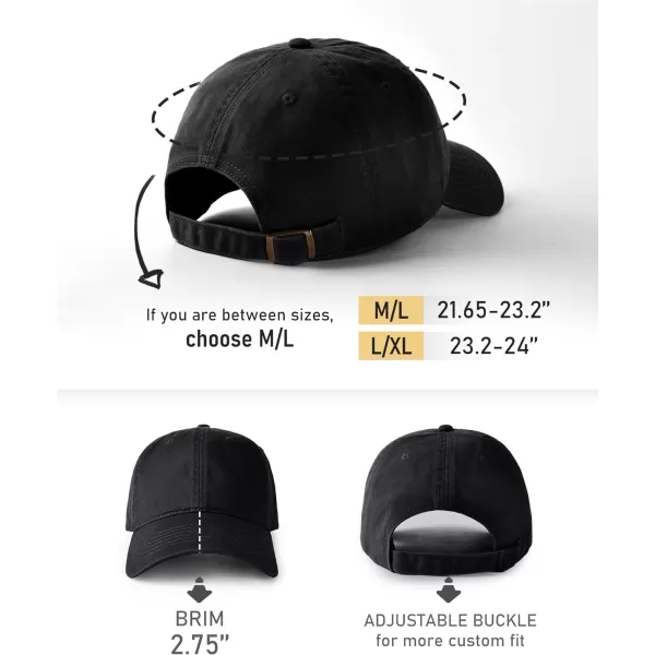 FURTALK Men and Women Vintage Washed Distressed Cotton Baseball Cap Plain Blank Adjustable Classic Baseball Hat Cap