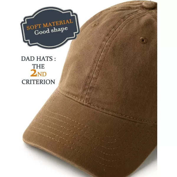 FURTALK Men and Women Vintage Washed Distressed Cotton Baseball Cap Plain Blank Adjustable Classic Baseball Hat Cap