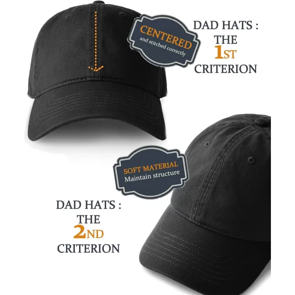 FURTALK Men and Women Vintage Washed Distressed Cotton Baseball Cap Plain Blank Adjustable Classic Baseball Hat Cap