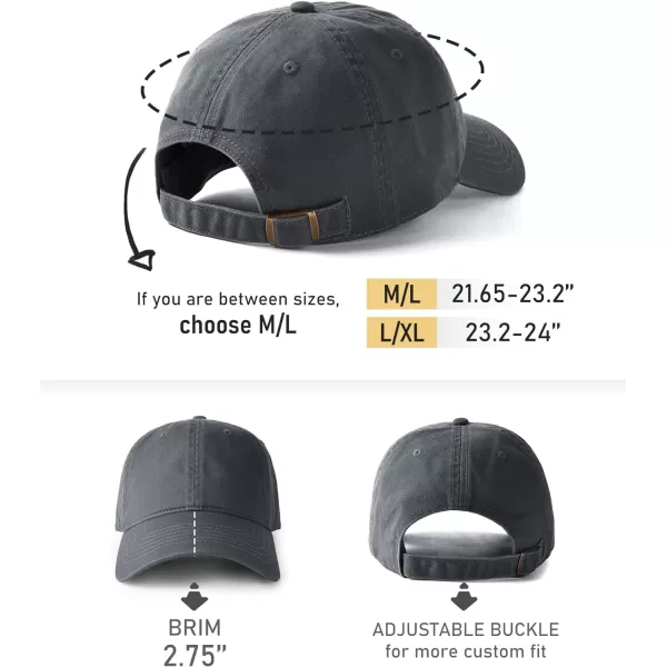 FURTALK Men and Women Vintage Washed Distressed Cotton Baseball Cap Plain Blank Adjustable Classic Baseball Hat Cap
