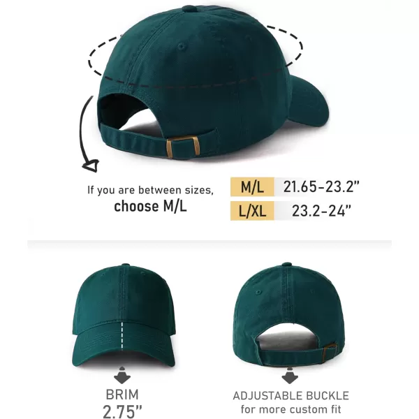 FURTALK Men and Women Vintage Washed Distressed Cotton Baseball Cap Plain Blank Adjustable Classic Baseball Hat Cap