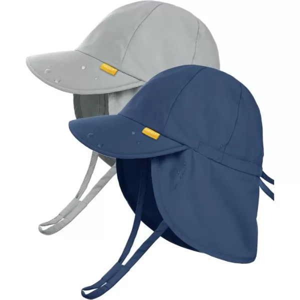 FURTALK Baby Sun Hat UPF 50+ Adjustable Baby Boys Girls Quick Drying Summer Beach Hat with Neck Flap for Traveling Swim Hat