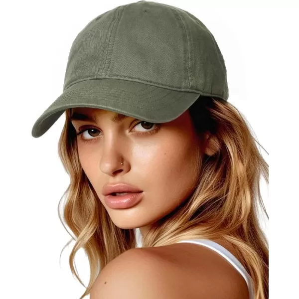 FURTALK Men and Women Vintage Washed Distressed Cotton Baseball Cap Plain Blank Adjustable Classic Baseball Hat Cap