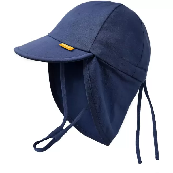 imageFURTALK Baby Sun Hat UPF 50 UV Ray Sun Protection Cotton Toddler Hats for Boys GirlsNavy