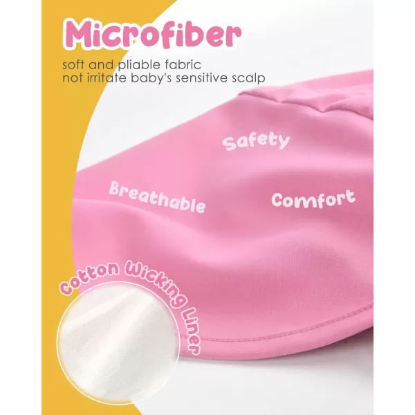 imageFURTALK Baby Sun Hat UV UPF 50 with Flap Ray Protection Toddler Infant Beach Hats for Boys GirlsWhitepink