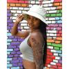 imageFURTALK Bucket Hats for Women Washed Cotton Packable Summer Beach Sun Hats Mens Womens Bucket Hat with Strings for TravelBeige