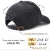 imageFURTALK Men and Women Vintage Washed Distressed Cotton Baseball Cap Plain Blank Adjustable Classic Baseball Hat CapDenim Blueblack