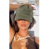 imageFURTALK Men and Women Vintage Washed Distressed Cotton Baseball Cap Plain Blank Adjustable Classic Baseball Hat CapGreenBlack
