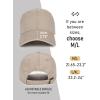 imageFURTALK Men and Women Vintage Washed Distressed Cotton Baseball Cap Plain Blank Adjustable Classic Baseball Hat CapLight Khaki