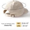 imageFURTALK Unisex Vintage Washed Unstructured Baseball Cap 100 Washed Cotton Soft Cap Adjustable Unisex Baseball Hat Dad HatBeige