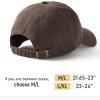 imageFURTALK Unisex Vintage Washed Unstructured Baseball Cap 100 Washed Cotton Soft Cap Adjustable Unisex Baseball Hat Dad HatCoffee