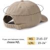 imageFURTALK Unisex Vintage Washed Unstructured Baseball Cap 100 Washed Cotton Soft Cap Adjustable Unisex Baseball Hat Dad HatLight Khak