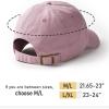 imageFURTALK Unisex Vintage Washed Unstructured Baseball Cap 100 Washed Cotton Soft Cap Adjustable Unisex Baseball Hat Dad HatPink