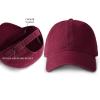 imageFURTALK Unisex Vintage Washed Unstructured Baseball Cap 100 Washed Cotton Soft Cap Adjustable Unisex Baseball Hat Dad HatWine Red