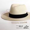 imageFURTALK Womens Mens Wide Brim Straw Panama Hat Fedora Summer Beach Sun Hat UPF Straw Hat for WomenAbbeige