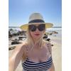imageFURTALK Womens Mens Wide Brim Straw Panama Hat Fedora Summer Beach Sun Hat UPF Straw Hat for WomenAebeige 02