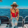 imageFURTALK Womens Mens Wide Brim Straw Panama Hat Fedora Summer Beach Sun Hat UPF Straw Hat for WomenKhaki