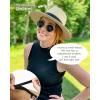 imageFURTALK Womens Mens Wide Brim Straw Panama Hat Fedora Summer Beach Sun Hat UPF Straw Hat for WomenKhaki